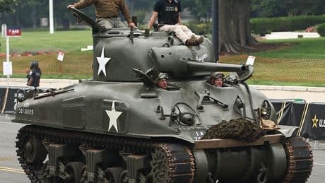 Photos show the US Army's 250th anniversary parade held on Trump's birthday