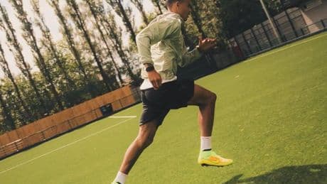 Former Man Utd striker Mason Greenwood returns to Manchester for training session