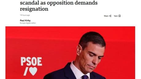 El &quot;penoso espectáculo&quot; de Sánchez, en la prensa internacional
