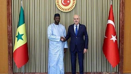 TBMM Başkanı Kurtulmuş, Senegal Başbakanı Sonko ile bir araya geldi