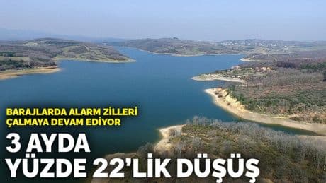 Barajlarda alarm zilleri çalmaya devam ediyor: 3 ayda yüzde 22’lik düşüş