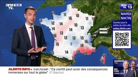 La météo pour ce mardi 17 juin 2025