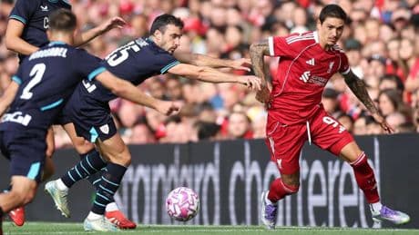 El Liverpool golea al Athletic en el primer partido de Anfield