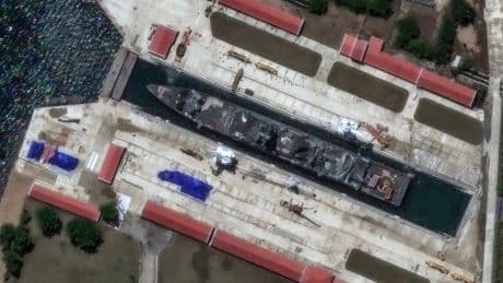 North Korea says it has repaired its damaged destroyer and launched it in the water
