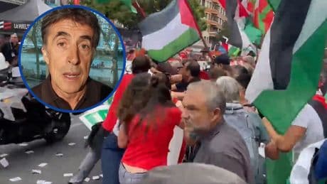 Perico Delgado reacciona a las tensas imágenes de los altercados en La Vuelta: "Flaco favor hacen al pueblo palestino"