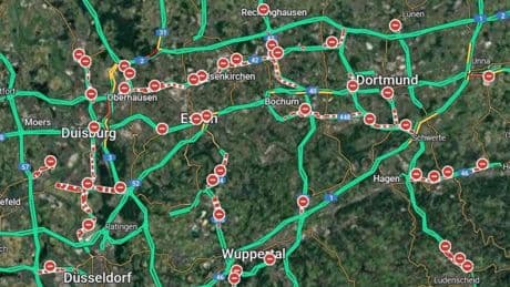 Google Maps muestra cortes inexistentes en las autopistas alemanas y lleva al caos circulatorio