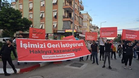 Konyaaltı Belediyesinde 57 işçi disiplin koduyla işten atıldı: İşimizi geri istiyoruz
