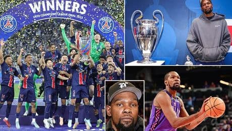 Kevin Durant buys a minority stake in PSG as Champions League winners consider 'potential' plans to create a BASKETBALL franchise