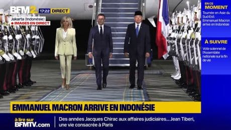 Emmanuel Macron est arrivé en Indonésie pour la deuxième étape de sa tournée en Asie du Sud-Est