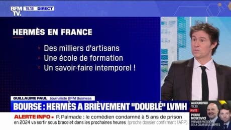 CAC 40: Hermès a brièvement "doublé" LVMH en devenant la première capitalisation boursière pendant deux heures