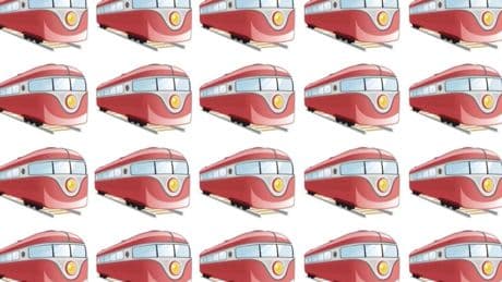 Augentest: Suchbild: Erkennen Sie den einzigartigen Zug in nur 25 Sekunden?