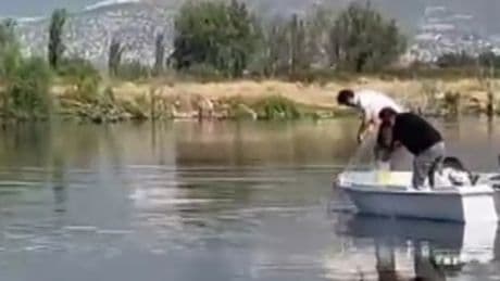 Sakarya Nehri'nde hayalet ağ bulundu