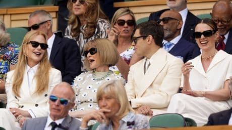 Keira Knightley, Nicole Kidman and Anna Wintour in royal box for Wimbledon final