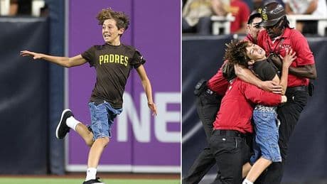 MLB stars left stunned as young kid brutally tackled by security after rushing onto the field
