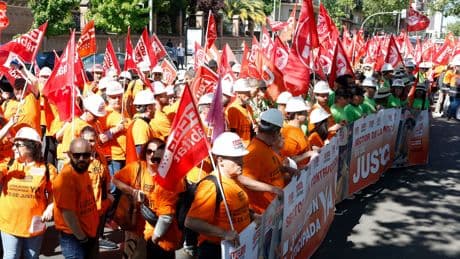 “¡Queremos salud, no un ataúd!”: los empleados de la construcción amenazan con “conflicto” si no les anticipan la jubilación