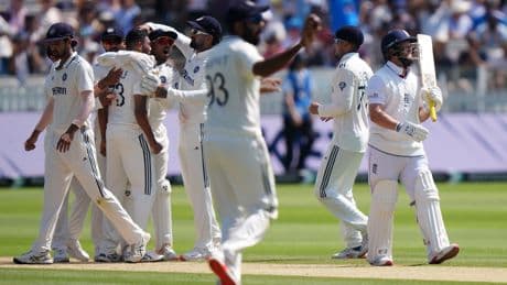 England’s top order toppled as India’s bowlers turn up the heat at Lord’s
