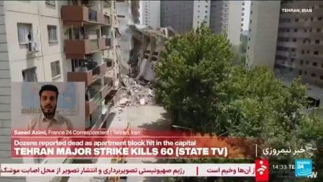 Iranian media says Israeli strike on Tehran killed 60, including 20 children