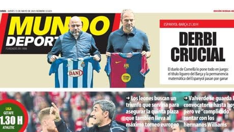 Portada de hoy de la Edición Bizkaia-Araba de Mundo Deportivo