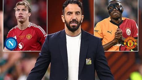 'Man United transfer chief flies to Italy for talks with Napoli' over mega striker swap deal involving Victor Osimhen and Rasmus Hojlund... but Red Devils are told to also stump up big fee