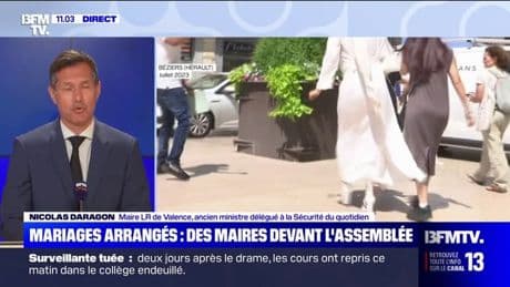 Mariages arrangés: "On demande la possibilité que les maires puissent refuser de célébrer un mariage", indique Nicolas Daragon, maire LR de Valence