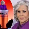 Jane Fonda vows to 'raise a ruckus' as she heads back to the US after trip to Australia where she called Trump a 'f**ker'