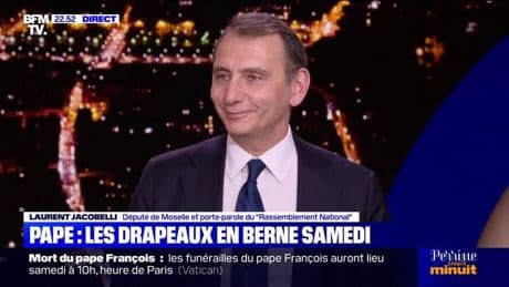 "Je ne suis pas choqué", explique Laurent Jacobelli après l'annonce de la mise en berne des drapeaux