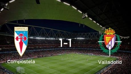 El Compostela y el Valladolid B empatan a uno en el Estadio Municipal Vero Boquete de San Lázaro