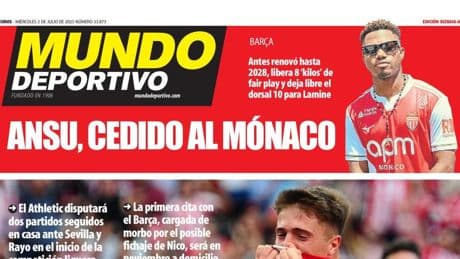 Portada de hoy de la Edición Bizkaia-Araba de Mundo Deportivo