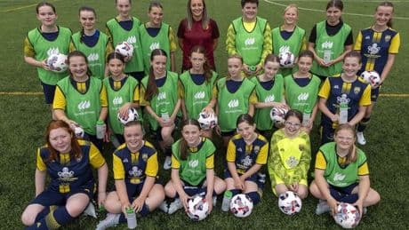EKYC girls score new training gear thanks to Premier League star and ScottishPower