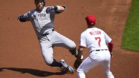Aaron Judge stays hot, Carlos Rodon spins gem as Yankees avoid sweep vs. Guardians