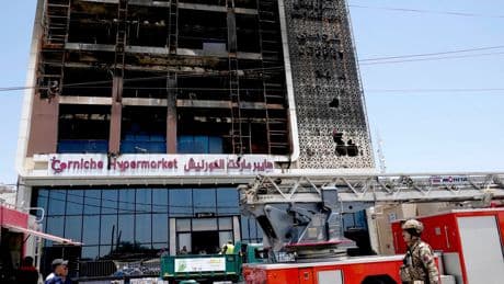 Sixty-one dead and others missing after Iraq shopping centre fire