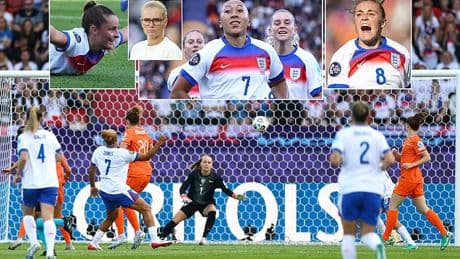England 4-0 Netherlands: Lionesses bounce back from opening game defeat in style as Lauren James bags a brace