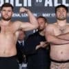 Allen wears pants with own face on at weigh-in for Fisher rematch