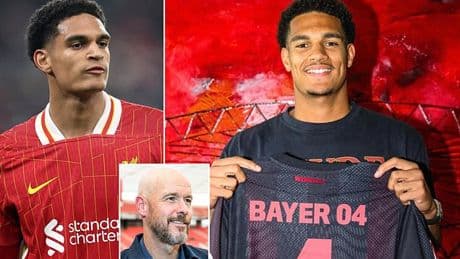 Jarell Quansah completes £35m Bayer Leverkusen move as Liverpool academy star pens emotional farewell message after joining Erik ten Hag's side