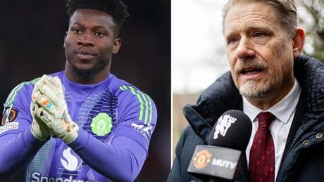 Man Utd icon Peter Schmeichel leaps to defence of under-fire goalkeeper Andre Onana