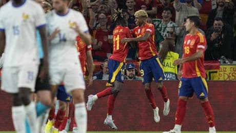 Spain beat France in a 9-goal thriller to book a spot in Nations League final