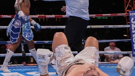 Incredible ringside angles of Fabio Wardley’s dramatic KO of Justis Huni as Frank Warren teases Oleksandr Usyk fight