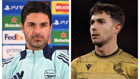 Arsenal boss Mikel Arteta risks upsetting Martin Zubimendi with recent comments