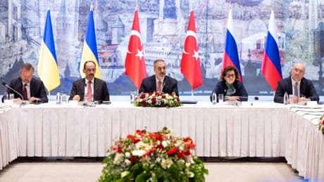 First Russia-Ukraine talks for years agree POW swap - but last less than two hours
