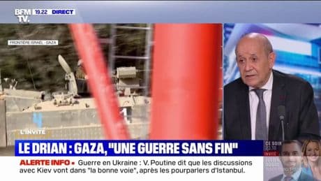 Gaza: pour Jean-Yves Le Drian, ancien ministre de la Défense, Israël "prépare des générations de terroristes"
