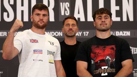 Fisher vs Allen 2 LIVE: Start time, undercard and fight updates