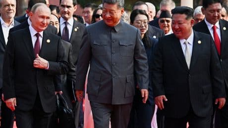 A summit and parade in China may signal a geopolitical shift. They might also be political jockeying