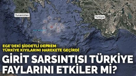 Ege'deki şiddetli deprem Türkiye kıyılarını harekete geçirdi: Girit sarsıntısı Türkiye faylarını etkiler mi?