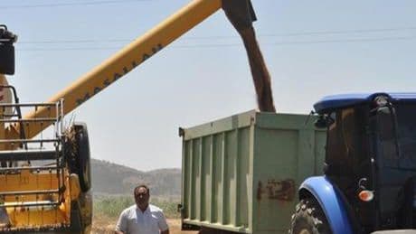 Gaziantep’te arpa ve buğday hasadı devam ediyor