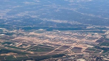 Major airport grounds ALL FLIGHTS as massive thunderstorm causes travel chaos