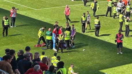 Totally unacceptable – Jack MacKenzie hit by object thrown by Aberdeen fans