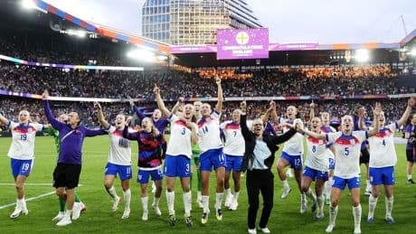 Sarina Wiegman hopes impact of England’s Euros win reverberates around the world