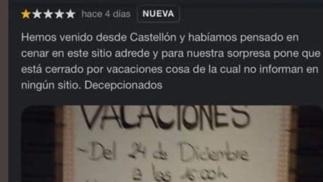 Consumo quiere prohibir las reseñas falsas que intentan perjudicar a bares, hoteles y restaurantes