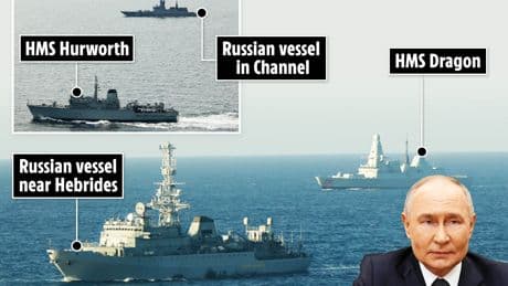 Russian warship lurking near Outer Hebrides spying on Britain’s missile defences caught by Navy