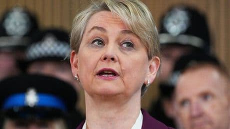 Yvette Cooper refuses to take down webpage promising home and £49 a week to asylum seekers